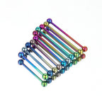 Titanium High Polish Industrial Barbell | Internal Threaded Straight Piercing