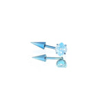 The Glacier Devil's Eye - Titanium Cartilage & Helix Stud