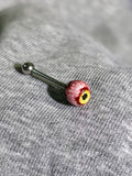 Awakening of the Feral Beast | Titanium Reptile Dragon Eyeball Stud