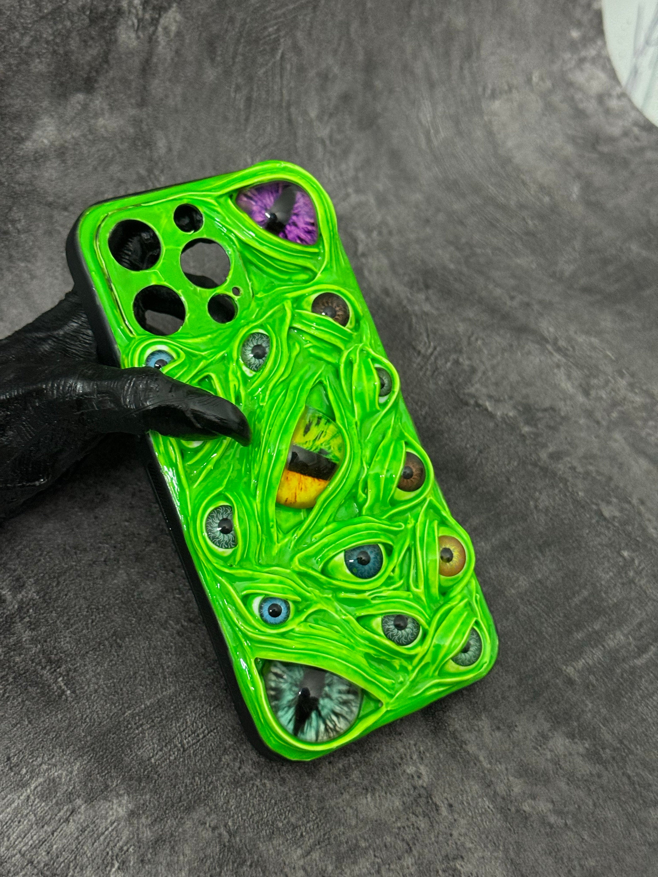 "Thousand Eyes" Cthulhu Monster 3D Phone Case | Textured Creepy Cute Cover