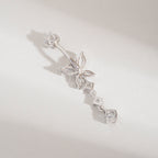 Butterfly Trail Titanium Belly Ring