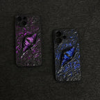 "Elemental Chaos" Marbled Dragon Eye 3D Phone Case | Swirling Texture Resin Cover