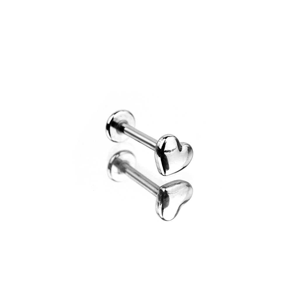 3D Heart Barbell | Cute Y2K Surgical Steel Tongue Ring