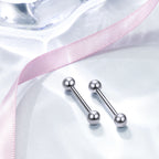 Hypoallergenic Titanium Barbell - For Tongue, Nipple & Ear Piercings