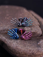 16G Titanium Skeleton Hand Labret | Implant Grade Punk Cartilage & Lip Stud