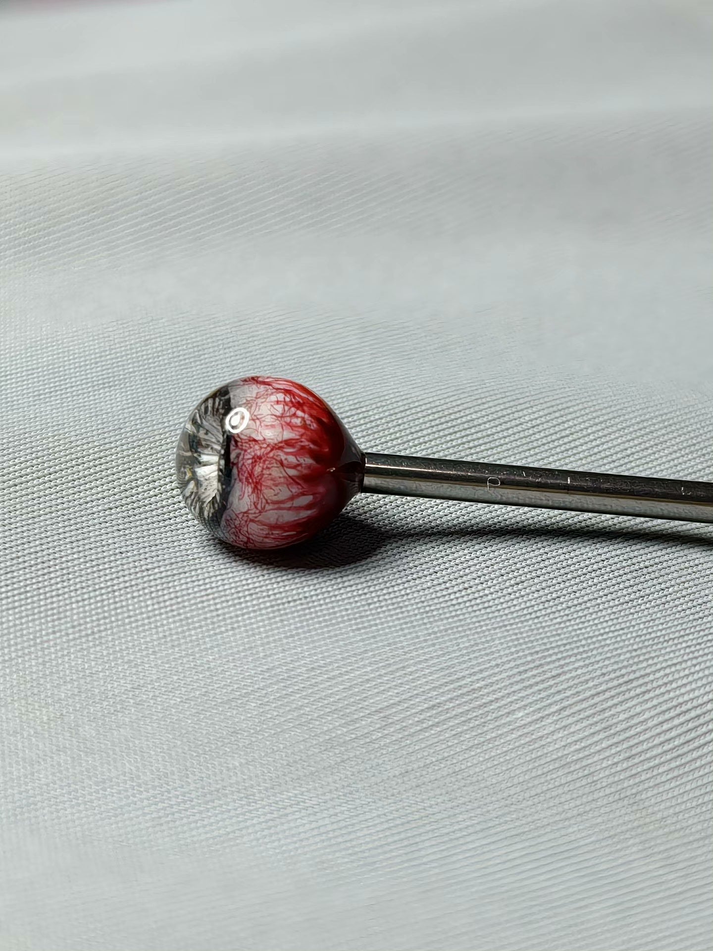 (Bloody Veined Version)Bloodshot Gaze of the Demon Progenitor | Titanium Tongue/Lip/Ear Stud