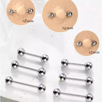Hypoallergenic Titanium Barbell - For Tongue, Nipple & Ear Piercings