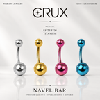 Classic Internally Threaded Titanium Belly Ring
