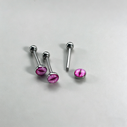 Mystic Demon Eye Titanium Tongue Ring - Internally Threaded