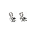Pendant Pentagram CZ Stainless Steel Earrings - Pendant Pentagram CZ Stainless Steel Earrings - Set by CRUXJEWELRY
