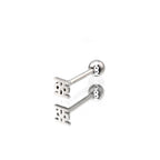 Kyoto Limited Series - Stainless Steel Tongue stud - Kyoto Limited Series - Stainless Steel Tongue stud - 亜 / 12 mm / 1.2mm/16G by CRUXJEWELRY