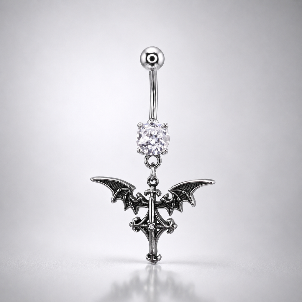 Bat Wing Dangle Belly Ring
