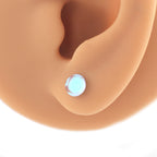 20G Luminous Dewdrop Stud | Cute Semi-Transparent Cartilage & Lobe Earring