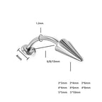 Twin Fang Titanium Eyebrow Barbell