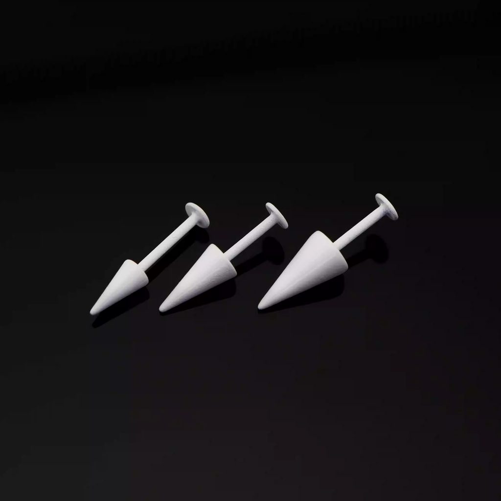 Spike Externally Threaded Stainless Steel Ear Studs - Spike Externally Threaded Stainless Steel Ear Studs - 6mm by CRUXJEWELRY