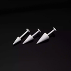Spike Externally Threaded Stainless Steel Ear Studs - Spike Externally Threaded Stainless Steel Ear Studs - 6mm by CRUXJEWELRY