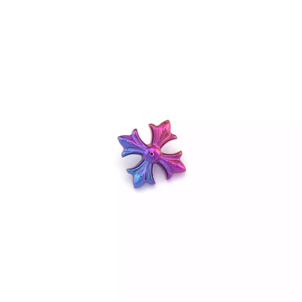 Colorful Punk Engraved Cross Titanium Ear Studs - Colorful Punk Engraved Cross Titanium Ear Studs - Sliver / 6mm by CRUXJEWELRY