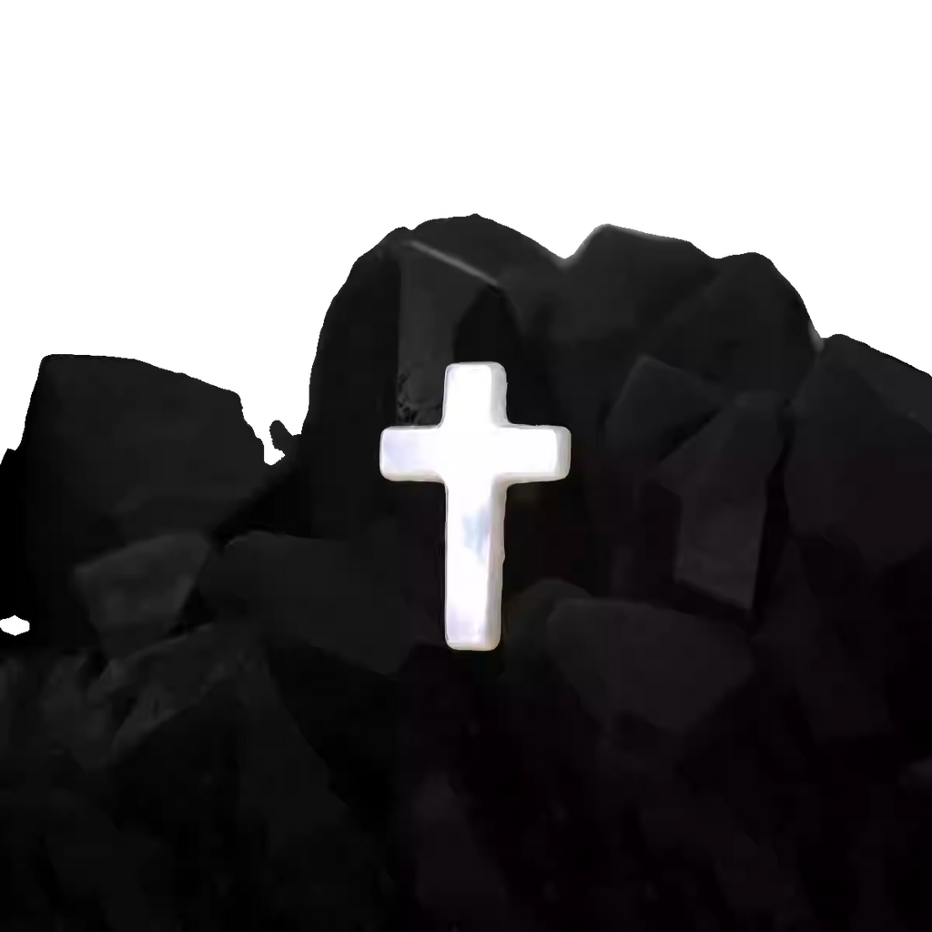 Hallowmas - Moonlight Gothic Cross Labret/Ear Stud - Hallowmas - Moonlight Gothic Cross Labret/Ear Stud - 6mm by CRUXJEWELRY