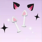 Paws & Purrs - Pair of Kawaiiiii Kitty Ear Stainless Steel Studs - 1PCS - Paws & Purrs - Pair of Kawaiiiii Kitty Ear Stainless Steel Studs - 1PCS - White / Flat-Back / 6mm by CRUXJEWELRY