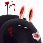 Paws & Purrs - Pair Of Bloodstain Hello Kitty Limited Helix Earrings - Paws & Purrs - Pair Of Bloodstain Hello Kitty Limited Helix Earrings - Bunny / 6mm by CRUXJEWELRY