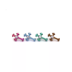 Mini Crystal Cross Titanium Ear Studs - Mini Crystal Cross Titanium Ear Studs - Copper / 6mm by CRUXJEWELRY