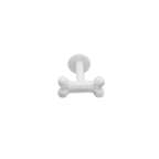 CRUX - White Fishbone Internally Threaded stainless steel Studs - CRUX - White Fishbone Internally Threaded stainless steel Studs - Mini Bone / 8mm by CRUXJEWELRY