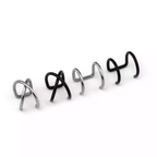 Stainless Steel Ball Fake Ear/Lip gague - Stainless Steel Ball Fake Ear/Lip gague - Black / Parallel / 6mm by CRUXJEWELRY