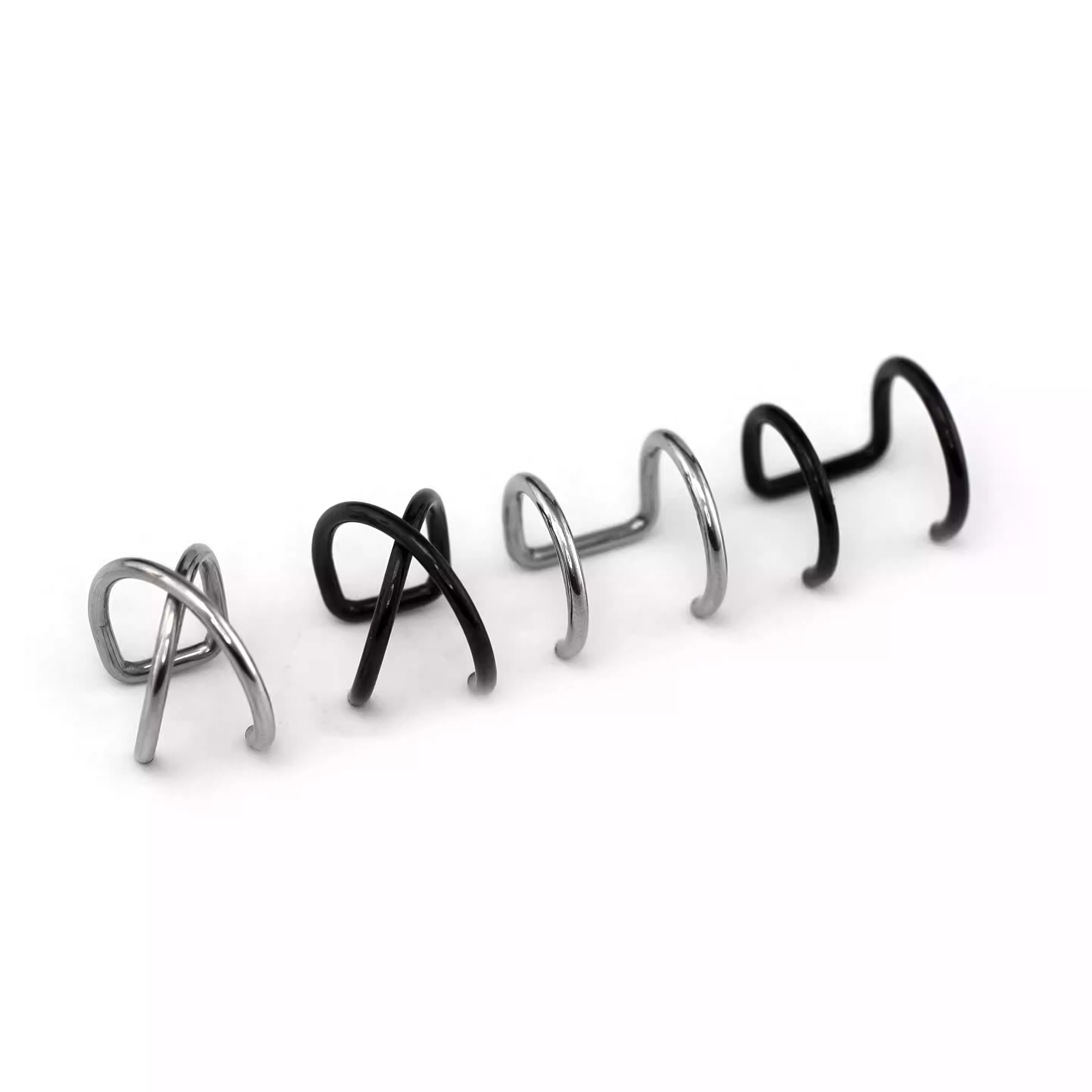 Stainless Steel Ball Fake Ear/Lip gague - Stainless Steel Ball Fake Ear/Lip gague - Black / Parallel / 6mm by CRUXJEWELRY