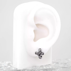 Twisted Cross stainless steel Earrings - Twisted Cross stainless steel Earrings - Single by CRUXJEWELRY