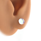 20G Luminous Dewdrop Stud | Cute Semi-Transparent Cartilage & Lobe Earring