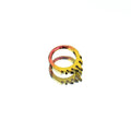 16G Flame Titanium Septum Clicker - 16G Flame Titanium Septum Clicker - Pink-Yellow Gradient / 8 mm by CRUXJEWELRY