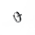One-Piece Cross Stainless Steel Earrings - One-Piece Cross Stainless Steel Earrings - Single by CRUXJEWELRY