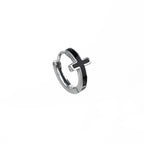 One-Piece Cross Stainless Steel Earrings - One-Piece Cross Stainless Steel Earrings - Single by CRUXJEWELRY