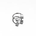 Colorful Acrylic Dice Horseshoe Ring - Colorful Acrylic Dice Horseshoe Ring - White / 8 mm by CRUXJEWELRY