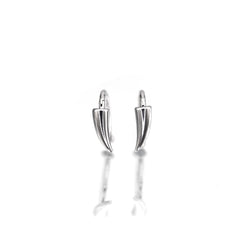 CRUX - Pair Of Vampire Fang Gothic Hoop - CRUX - Pair Of Vampire Fang Gothic Hoop - 8mm
