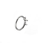 Cross Titanium Segment Nose Ring - Cross Titanium Segment Nose Ring - Sliver / 8mm by CRUXJEWELRY
