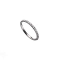 16G CZ Titanium Clicker Nose Ring - 16G CZ Titanium Clicker Nose Ring - Sliver / 8mm by CRUXJEWELRY