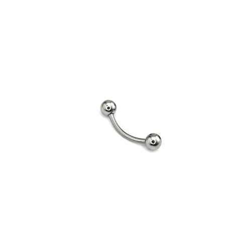 Basic Ball Externally Threaded Stainless Steel Eyebrow Barbell - product overview