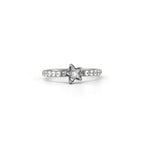 pentacle & Circle CZ stainless steel Clicker Ring - pentacle & Circle CZ stainless steel Clicker Ring - Pentacle by CRUXJEWELRY
