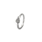 Middle Finger Stainless Steel Segment Hoop - Middle Finger Stainless Steel Segment Hoop - 8mm by CRUXJEWELRY