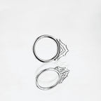 16G Cobweb Septum Stainless Steel Ring - 16G Cobweb Septum Stainless Steel Ring - 8 mm by CRUXJEWELRY