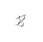 Spike Externally Threaded Stainless Steel Nipple Rings - Spike Externally Threaded Stainless Steel Nipple Rings - Default Title by CRUXJEWELRY