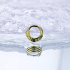 Three Row Triple Segment Septum Ring - Three Row Triple Segment Septum Ring - Yellow / 8 mm by CRUXJEWELRY