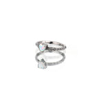 Heart Opal Titanium Clicker Hoop - Heart Opal Titanium Clicker Hoop - Default Title by CRUXJEWELRY