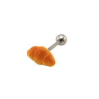Star Baker - Resin Croissant Shaped Tongue Peg - Star Baker - Resin Croissant Shaped Tongue Peg - 12mm / 1.2mm/16G by CRUXJEWELRY