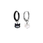 Paws & Purrs - PAIR OF Cute Cat Stainless Steel Earrings - Paws & Purrs - PAIR OF Cute Cat Stainless Steel Earrings - Set by CRUXJEWELRY