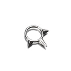 Stainless steel Tapered Spike Hoop - Stainless steel Tapered Spike Hoop - Sliver by CRUXJEWELRY