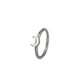 Little Moon Stainless Steel Segment Hoop - Little Moon Stainless Steel Segment Hoop - 8mm by CRUXJEWELRY