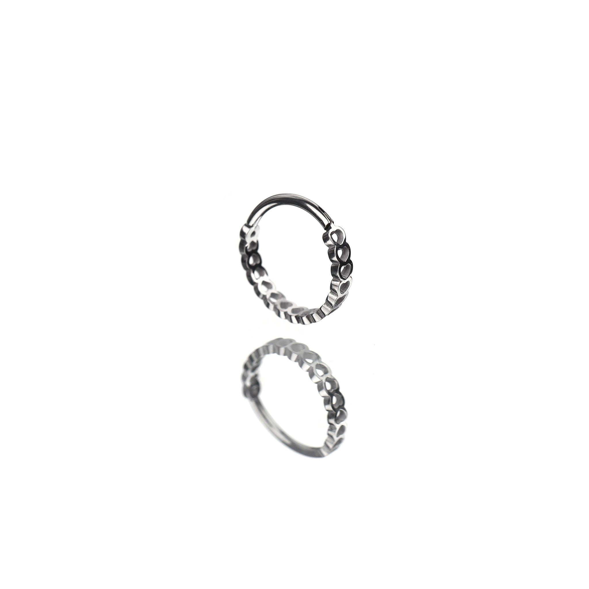 Openwork Heart Stainless Steel Earrings - Openwork Heart Stainless Steel Earrings - Single / 8mm by CRUXJEWELRY