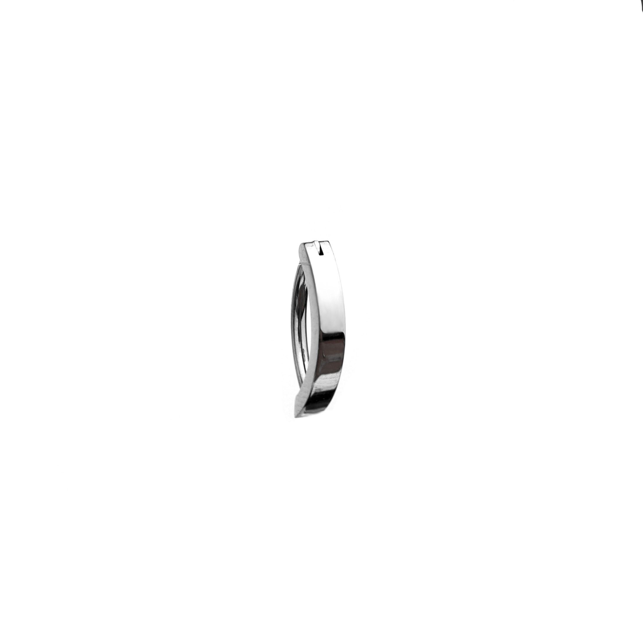 Curved Clicker Stainless Steel Belly Ring - Curved Clicker Stainless Steel Belly Ring - 10 mm by CRUXJEWELRY